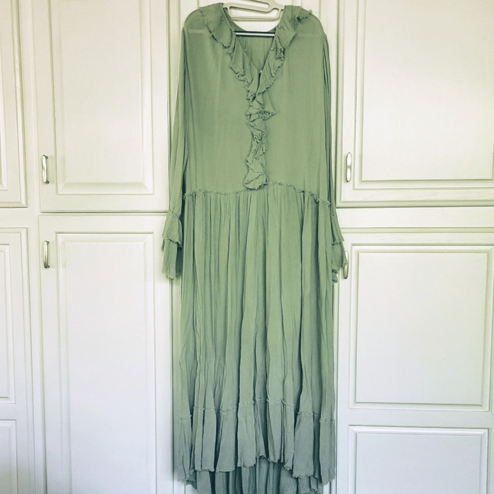 Free People Sweet Darlin Maxi Dress Size Small Mint